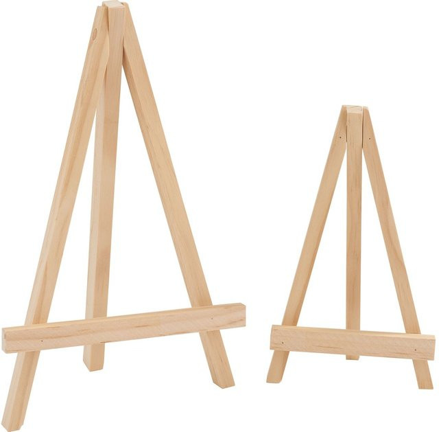 VBS Mini-Staffelei aus Holz in Beige für den Tisch - Bild 1