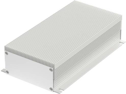 Bopla FILOTEC F 1048-220 KWL Flansch-Kühlkörper-Gehäuse aus eloxiertem Aluminium in Silber, B/T/H: 105 x 48 x 220 mm - Bild 1
