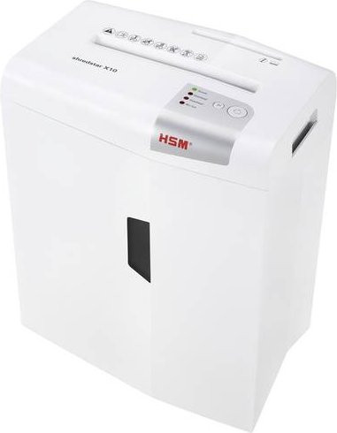HSM shredstar X10 Aktenvernichter Partikelschnitt in Weiß-Silber - Bild 1