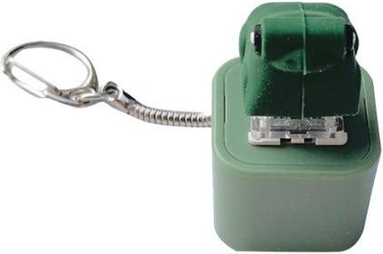 haoligei Schlüsselanhänger Frosch, grau, Unisex - Bild 1