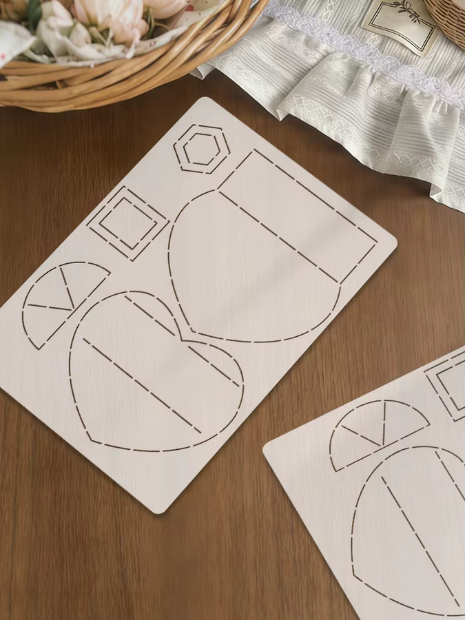 YOMDID Herzförmige Patchwork-Schablone aus transparentem PET für DIY-Musterkopie und Aufbewahrungsboxen - Bild 2