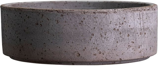 Bergs Potter Blumentopf Untersetzer The Hoff Pot aus Keramik in Raw Grey Durchmesser: 25 cm - Bild 1