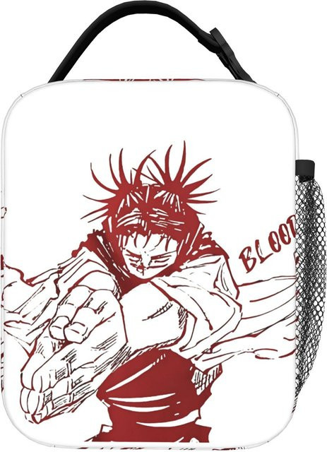 Isolierte Lunchtasche Jujutsu Kaisen Anime Essensbehälter von Fancy Style Studio in Weiß - Bild 1