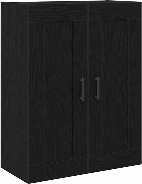 vidaXL Wandmontierter Schrank in Schwarz und Eichen-Optik, B/T/H: 69,5 x 34 x 90 cm - Bild 1