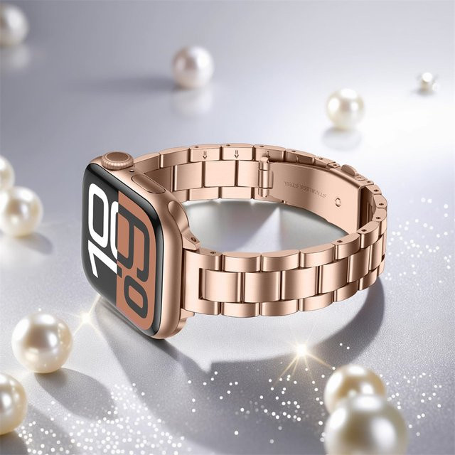 Uhrenarmband Edelstahl, Roségold, Unisex - Bild 1