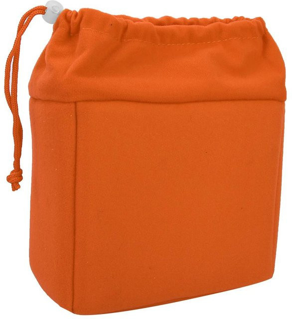 Andoer DSLR-Kamera-Objektiv-Einsatztasche, wasserdichte und stoßfeste gepolsterte Tasche mit Kordelzug, Schwarz-Orange - Bild 1
