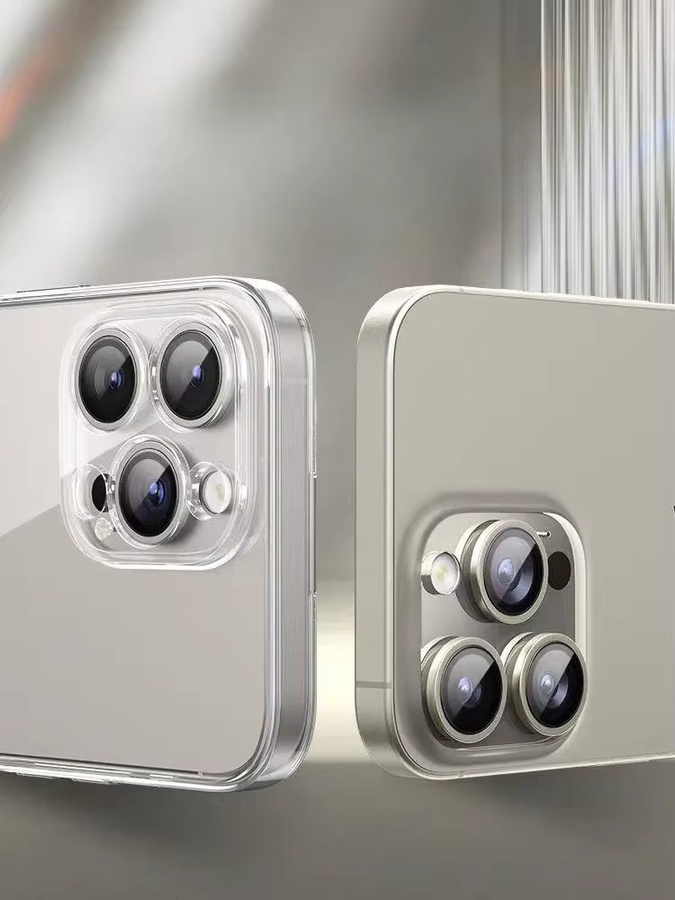 Kamera Objektiv Schutz Glas für Apple iPhone 15, 16 Pro Max, 14 Plus, 15 Pro und 15 Plus in Titan Blau - Bild 3