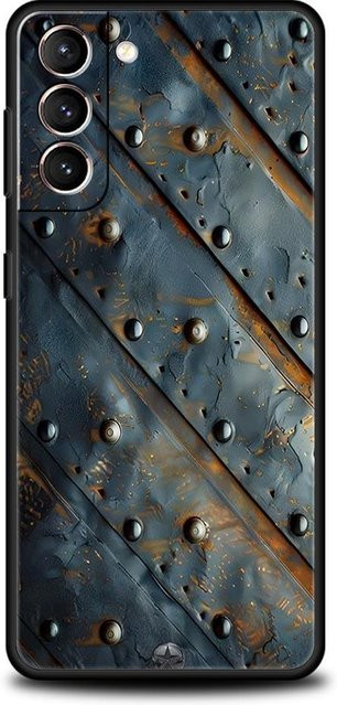 Handyhülle im Vintage Industriestil für Samsung Galaxy S23 Plus, Rost-Optik, Braun/Mehrfarbig, Weiche TPU Abdeckung - Bild 1
