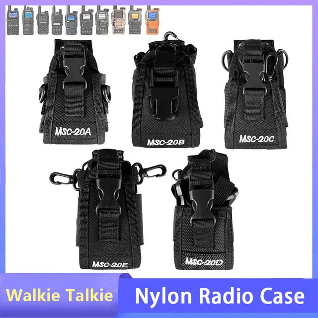 Taktische Nylon-Tasche für Baofeng und Quan Sheng Funkgeräte, Farbe: Schwarz - Bild 1