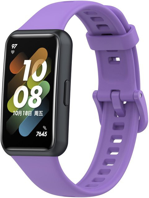 Uhrenarmband Silikon, violett, Unisex - Bild 1