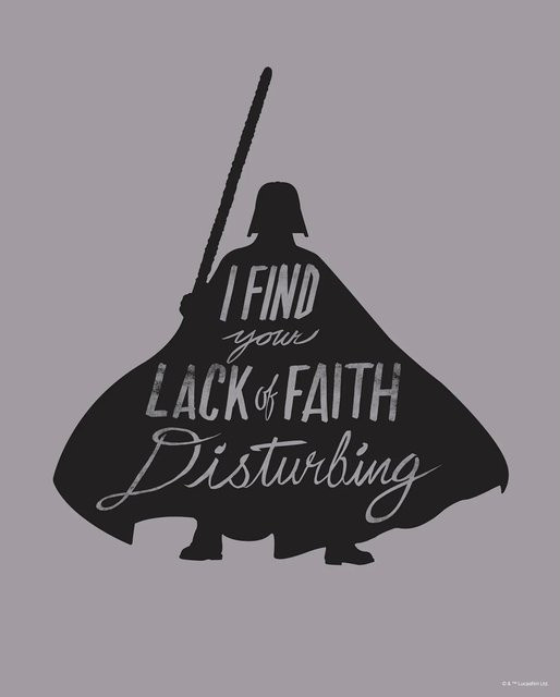 Komar Wandbild Star Wars Darth Vader in Grau, B: 40 cm, H: 50 cm - Bild 1