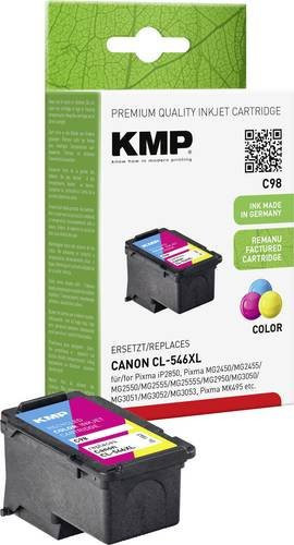 KMP Druckerpatronen Set kompatibel mit Canon CL-546XL in Cyan, Magenta und Gelb - Bild 1