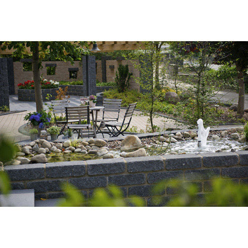 Mr. GARDENER Mauerstein Monza Grande aus Beton, beschichtet, schwarz, B/H/T: 42 x 21 x 12,5 cm - Bild 3