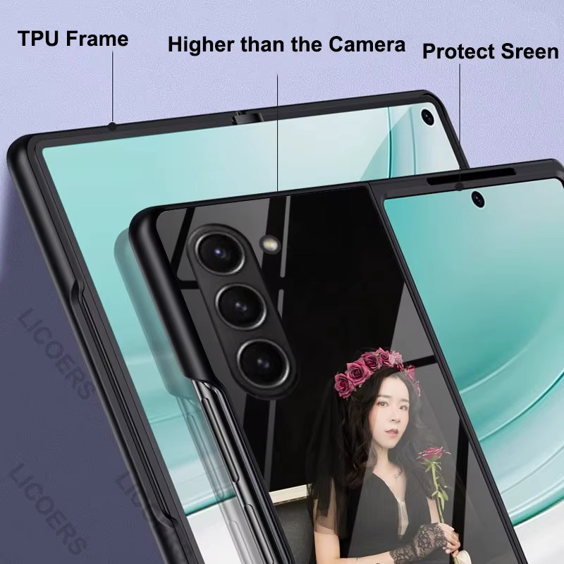 Personalisierte Fotohülle für Honor Magic VS, V 3, V 2 und Flip2 mit Acryl-Rückseite und weichem Stoßfänger in Multicolor - Bild 3