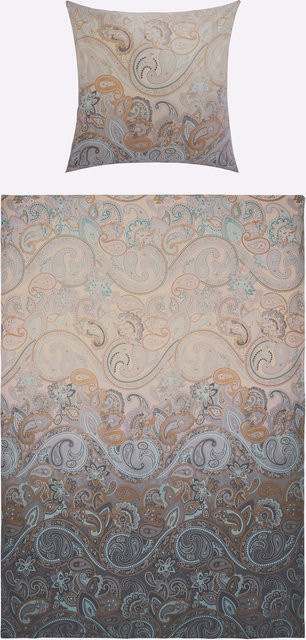 Wäschepur Bettwäsche Set Paisley Graphic in Multicolour, 100% Baumwolle, GOTS-zertifiziert, reversible, B/H: 135 x 200 cm und 80 x 80 cm - Bild 1