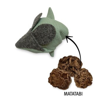 Kater Kasimir Mausbert, 2-in-1 Spielmaus für Katzen, aus BIO-Baumwolle und Matatabi-Füllung - Bild 2