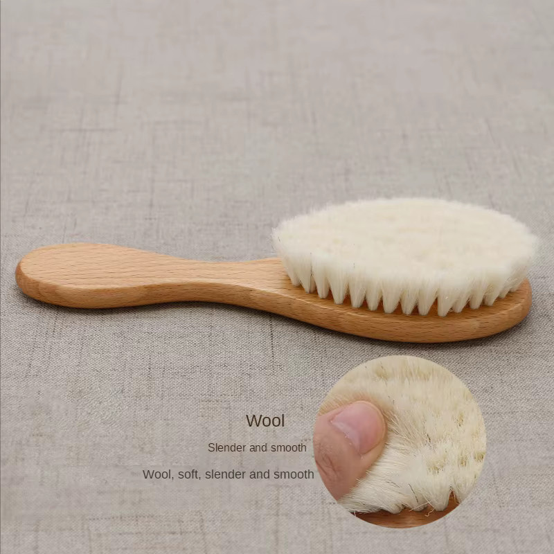 OIMG Baby Haarpinsel Set, Natürliche Wolle, für Kinder - Bild 2