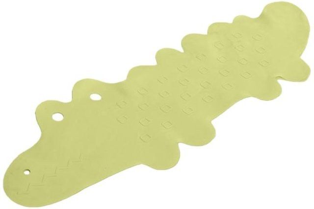 Anti-Rutsch Duschmatte Water Loquat in Krokodilform aus PVC, grün - Bild 1