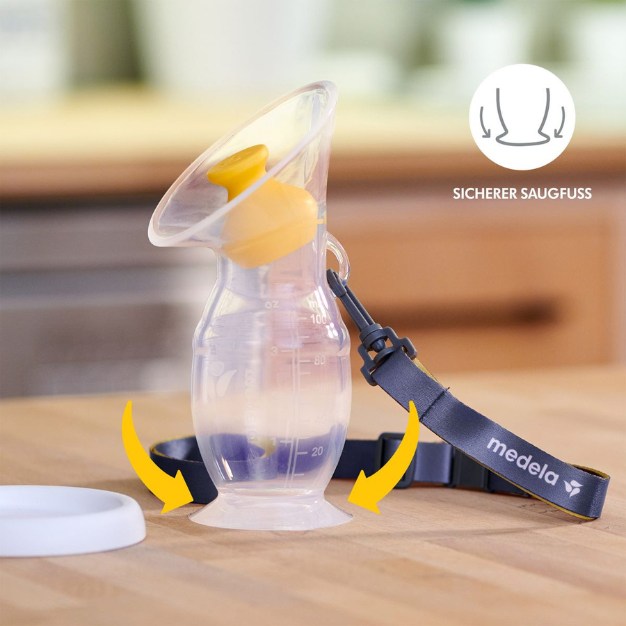 Medela Silikon Muttermilch-Auffangbehälter, BPA-frei und spülmaschinenfest, transparent, 100 ml - Bild 4