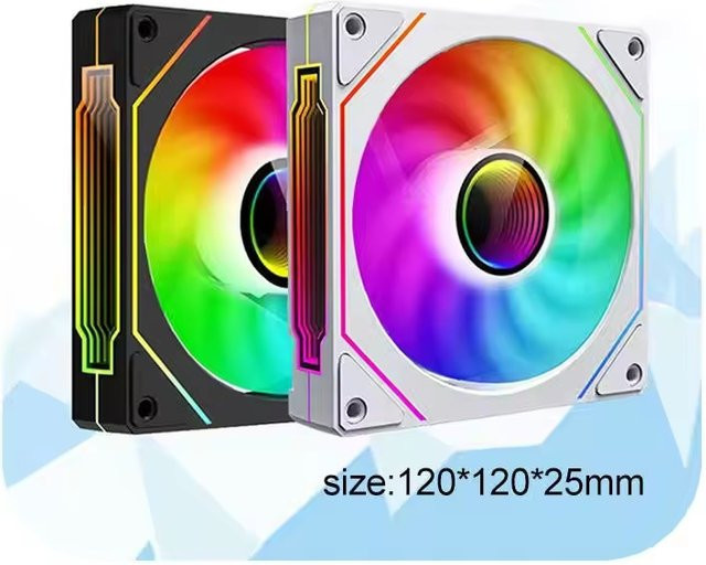 TFDP ARGB CPU-Kühler für Gaming-PCs, 12 cm Luftkühler mit Kupferkern, Weiß - Bild 1