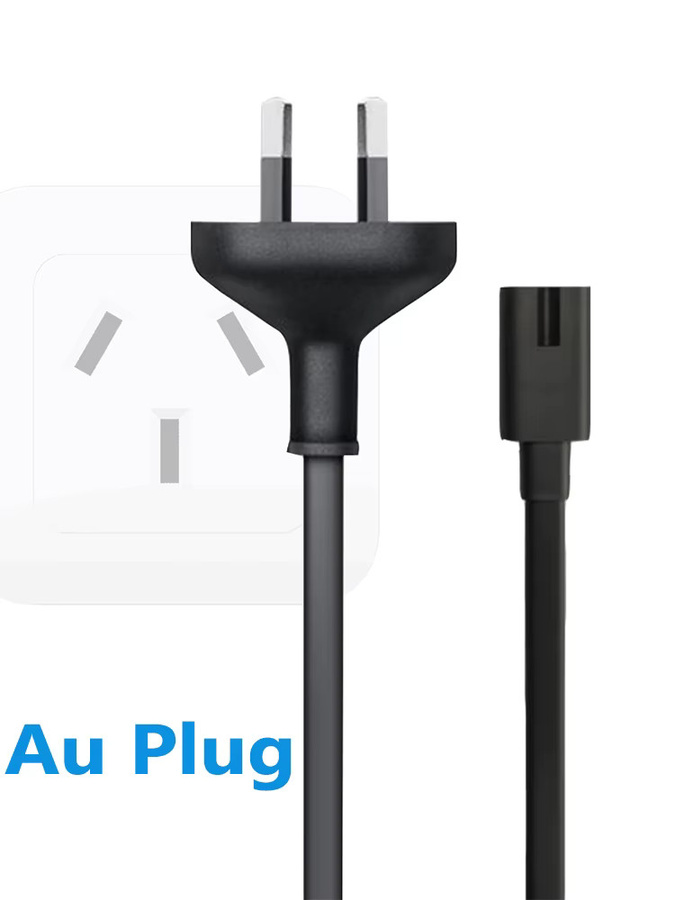 Apple Netzkabel IEC-C7 für Mac Mini und Apple TV, schwarz, Länge: 1,8 m - Bild 2