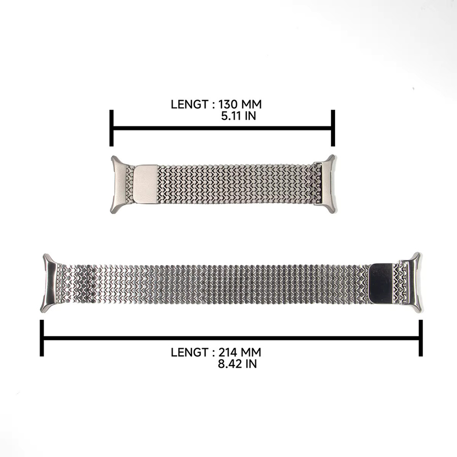 Geekthink Uhrenarmband Edelstahl, Silber, Samsung Galaxy Watch Ultra 47mm - Bild 5
