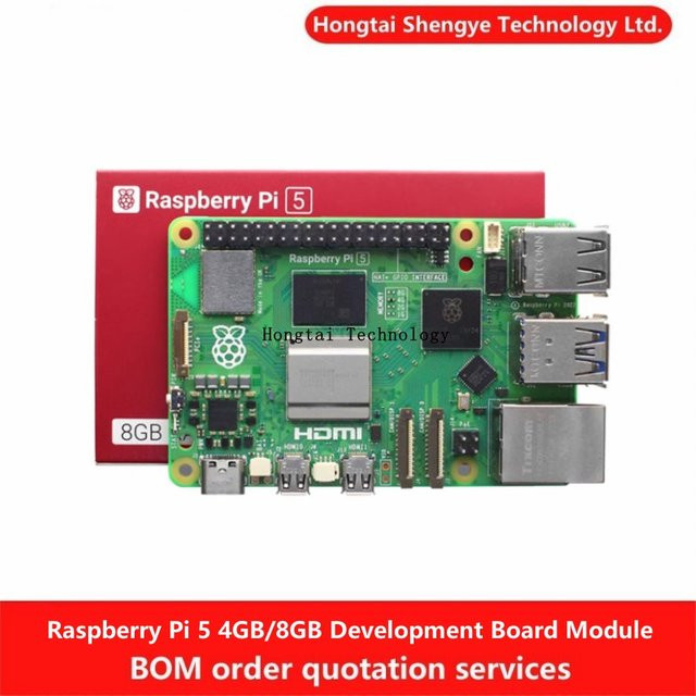 Himbeer Pi 5 Entwicklungsboard für KI und Python Programmierung mit Linux Kit - Bild 1