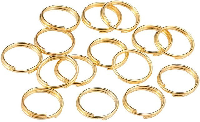 Biegeringe Doppelschleifen, 7 mm, für Halskette, Armband - Bild 1