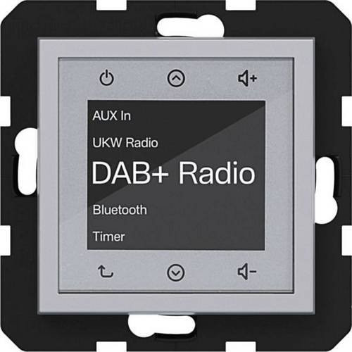 Hager Unterputz-Radio Titan WAN6111TA in Silber mit DAB+ und Bluetooth - Bild 1