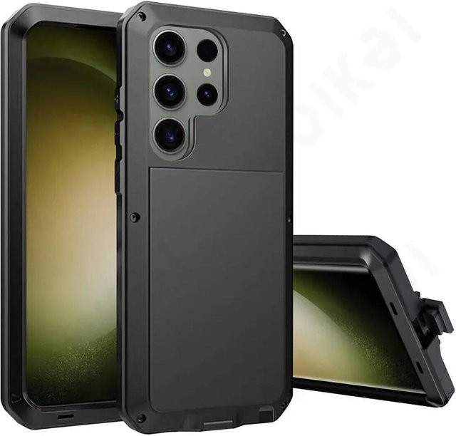 Robuste Schutzhülle für Samsung Galaxy S24 S23 S22 S21 S20 Ultra Plus Note 20 10 Pro S9 S10 Plus in Schwarz - Bild 1