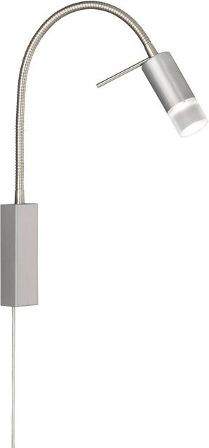 Fischer & Honsel River LED-Wandleuchte aus Metall in Nickelfarben, B/H: 4 x 40 cm - Bild 1