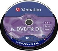 Verbatim DVD+R Double Layer Rohlinge Matt Silver 8,5 GB 10er Packung - Bild 1