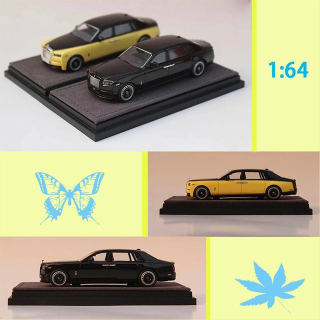 MASSDI Phantom EWB Simulationsauto-Modell, 1:64 Maßstab, Metall, Schwarz - Bild 1