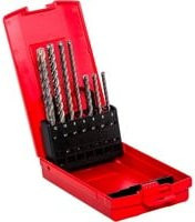 Fischer Quattric II Hammerbohrer-Set SDS plus mit Hartmetallspitze in Rot, 5-12 mm - Bild 2