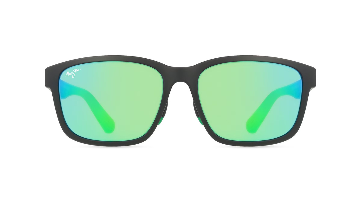 Maui Jim MJ0648SA Sonnenbrille, Vollrand, Quadratisch, Kunststoff, Herren, schwarz - Bild 1