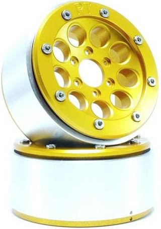 Metsafil 1:10 Crawler Felgen aus Aluminium in Gun Gold, 1 Paar - Bild 1