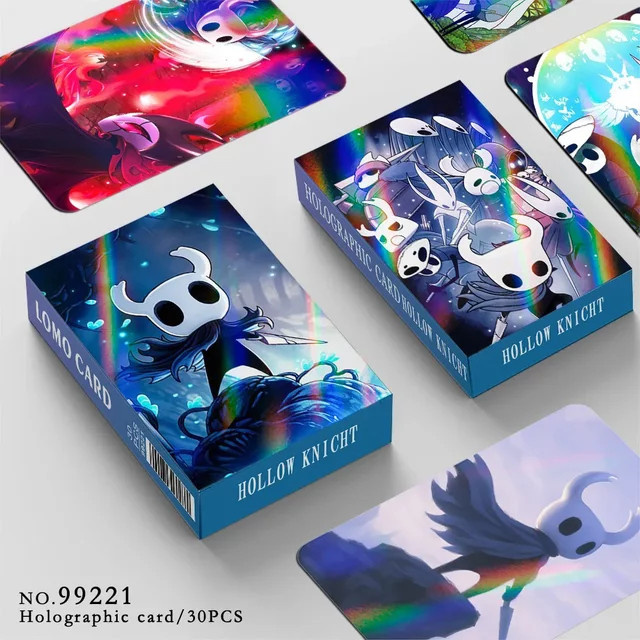 GWSVTIX Hollow Knight Laser Karten, 30-teiliges Set, Charakter Sammlung Karte - Bild 1