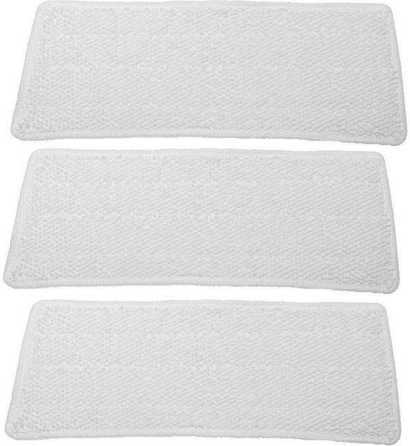 3 Stück Vileda Ersatz-Wischpads für Steam XXL Dampfreiniger, waschbar, weiß - Bild 1