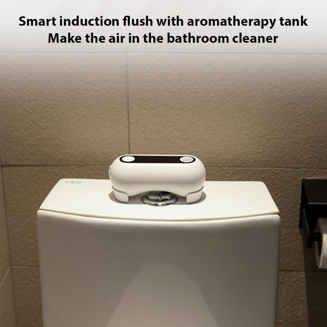 mfySpace Berührungslose Toilettenspülung mit Bewegungssensor, wiederaufladbar, Weiß - Bild 1