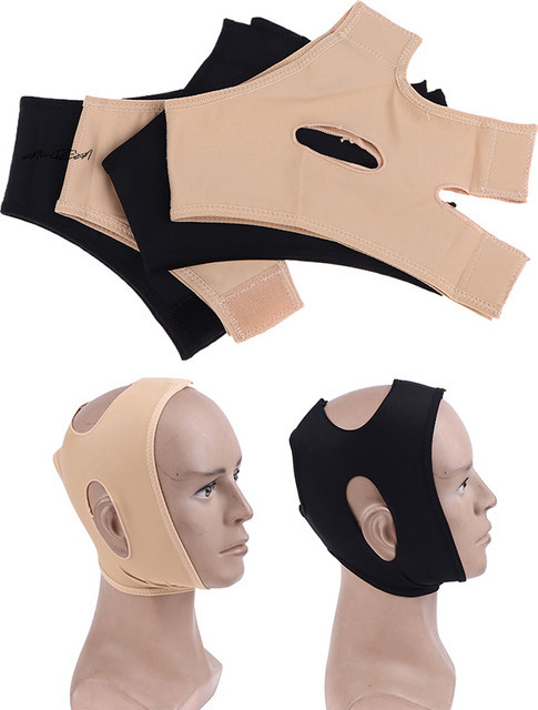 Gesichtsmaske mit Hals- und Kinnschlankheitsgürtel, Unisex - Bild 1