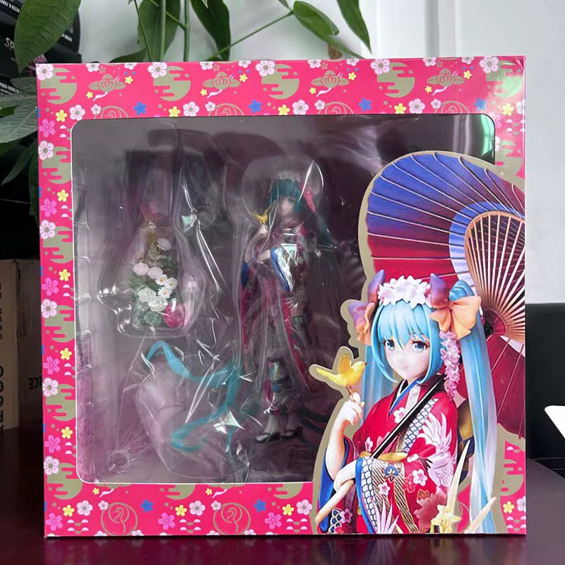 Bandai Hatsune Miku Figur, Mädchen, Kimono, Bunt, Kunststoff - Bild 2