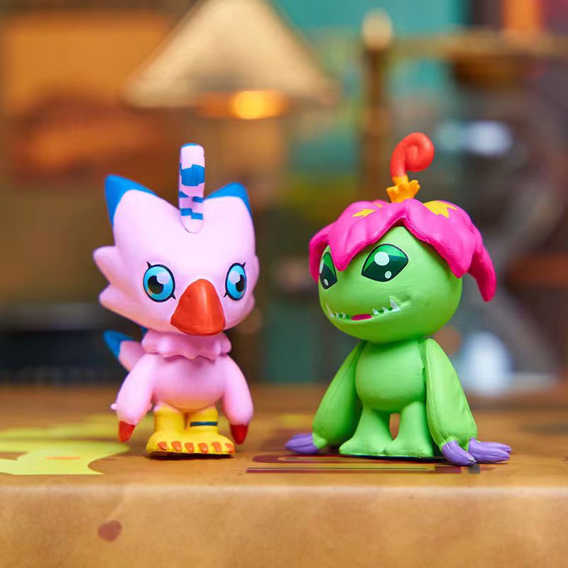 9er Set Digimon Abenteuer Anime Figuren von TAKARA TOMY als bunte Schlüsselanhänger und Desktop-Ornamente in Multicolor - Bild 4