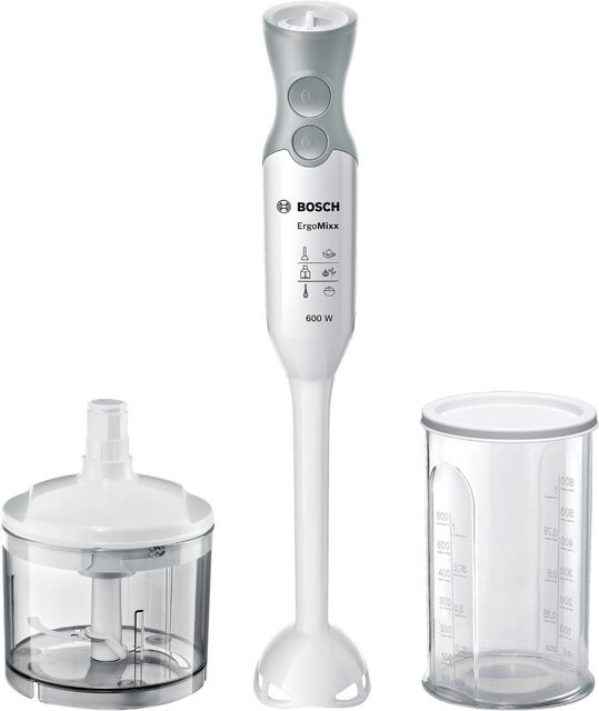Bosch Stabmixer MSM66020 in Weiß und Telegrau mit Edelstahl-Zubehör - Bild 1