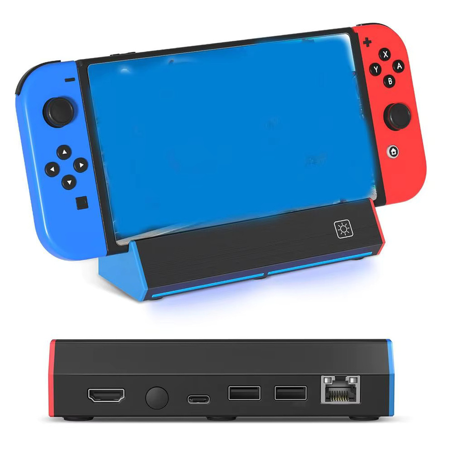 Tragbare USB-C-Dockingstation für Nintendo Switch und Switch OLED, 4K@120Hz HDMI-Adapter in Schwarz - Bild 4