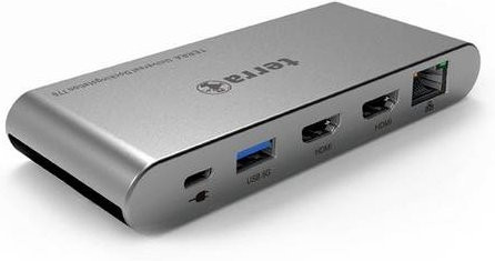 Terra USB-C Dockingstation 770 in Silber mit Ladefunktion, USB-C Power Delivery und Ethernet/LAN - Bild 1
