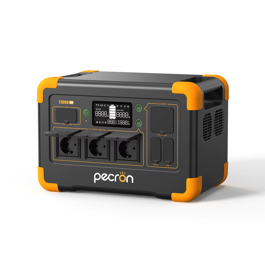 Pecron E1000LFP Tragbare Powerstation mit 1024Wh und 1800W LiFePO4 Akku, Erweiterbar auf 4096Wh Solargenerator mit Schnellladefunktion - Bild 7