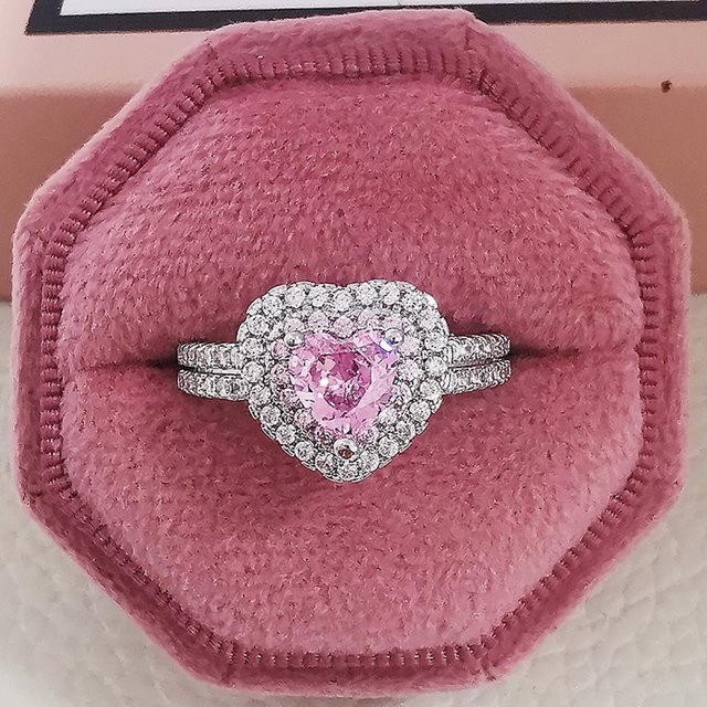 Verlobungsring 925 Silber, Zirkonia, Damen - Bild 1