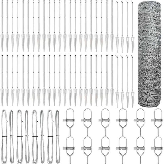 vidaXL Zaunpfosten aus Stahl in Silber, B/H: 100 x 1 m - Bild 1