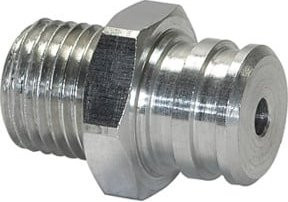 Riegler Anschlussnippel SGO für Flachsauger, oval, Farbe: Silber, M5 AG Ø 15,5/18x6 mm - Bild 1