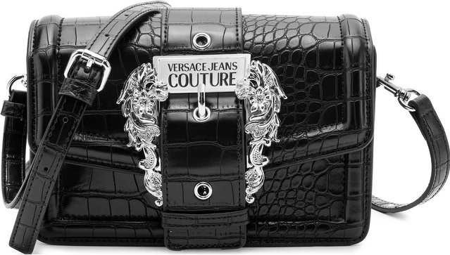 Versace Jeans Couture Umhängetasche, Krokodilmuster, Damen, gray - Bild 1